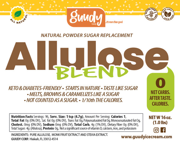 Allulose blend – Guudy Ice Cream